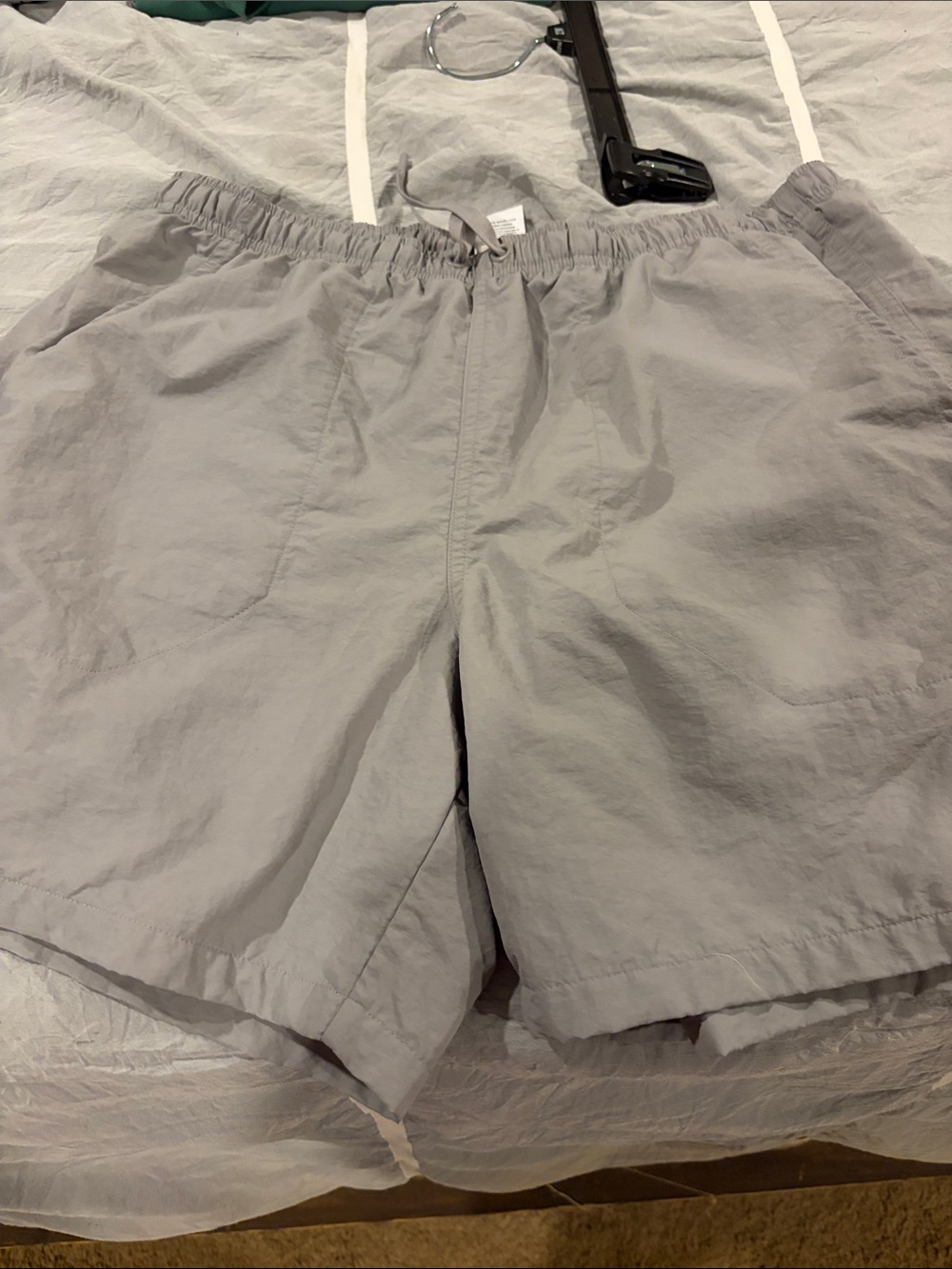 DSG Men's Light Gray Athletic Shorts with Elastic Waist